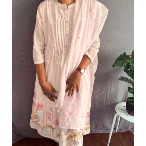 Soft Pink Embroidered Kurta Set